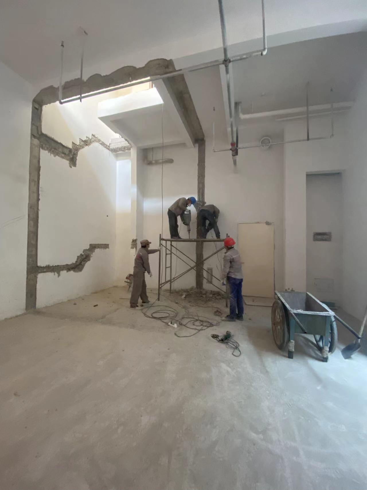 福州别墅复式楼拆除砸墙施工